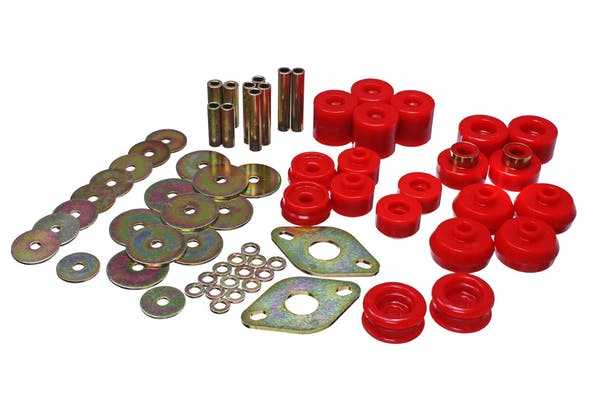 Energie-Suspension, Energy Suspension Body Mount Bushing Set Toyota 4Runner 2WD/4WD (96-99) Rot oder Schwarz