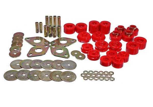 Energie-Suspension, Energy Suspension Body Mount Bushing Set Toyota 4Runner (96-02) Rot oder Schwarz