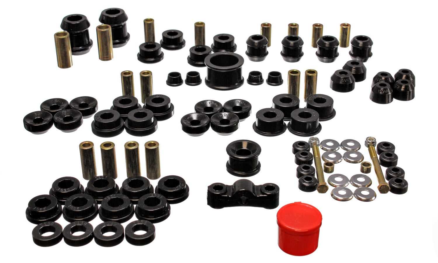 Energie-Suspension, Energy Suspension Hyper-Flex Master Bushings Satz Acura Integra (94-01) Rot oder Schwarz