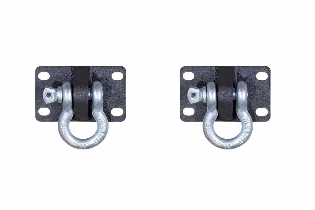 Fischgräte Offroad, Fischgrät Offroad D-Ring Halterung Set Jeep Wrangler JK (07-18) JL (18-22) Barracuda Typ